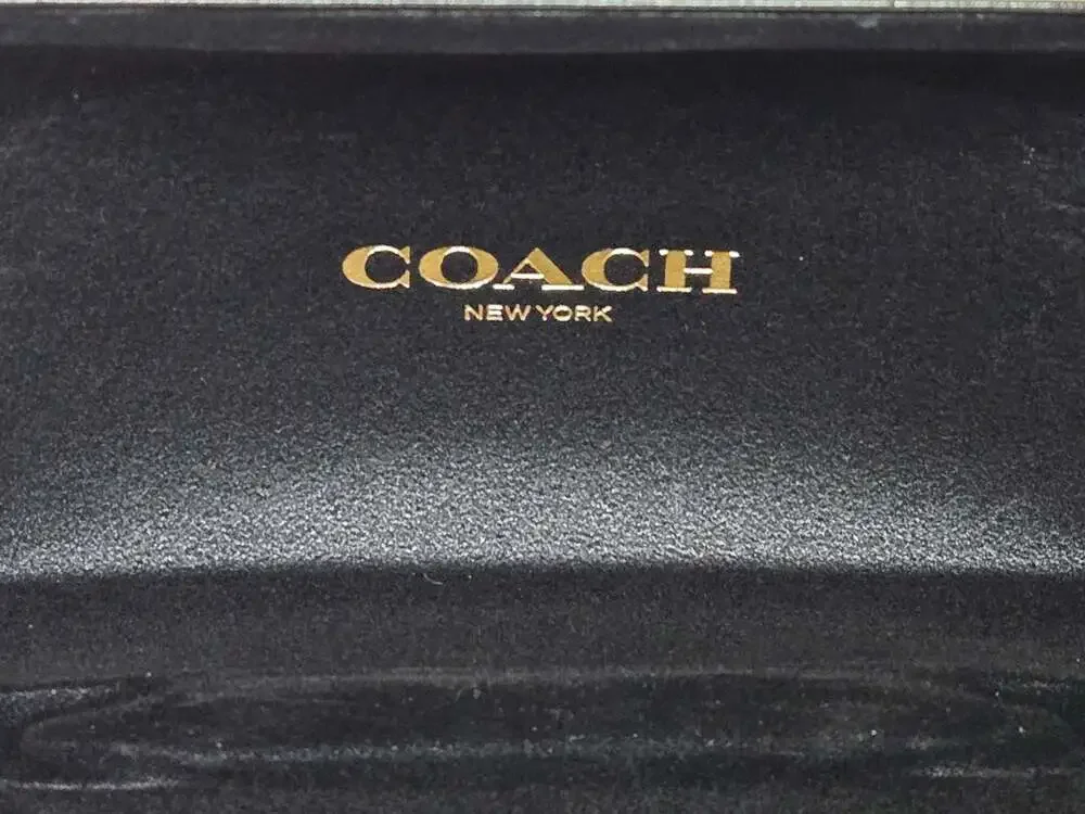 Coach New York Black Hard Shell Clamshell Eyeglasses or Sunglasses Case